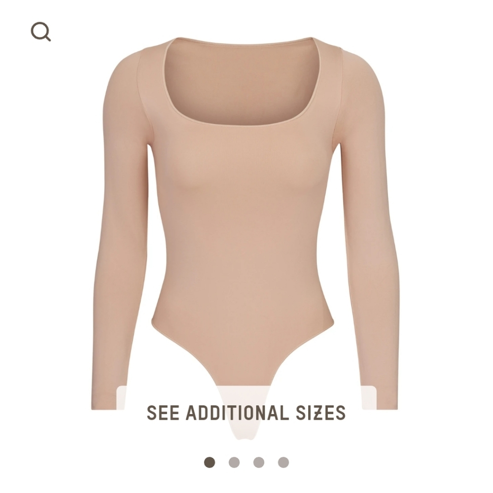 COPY - Skims essential long sleeve scoop neck body suit